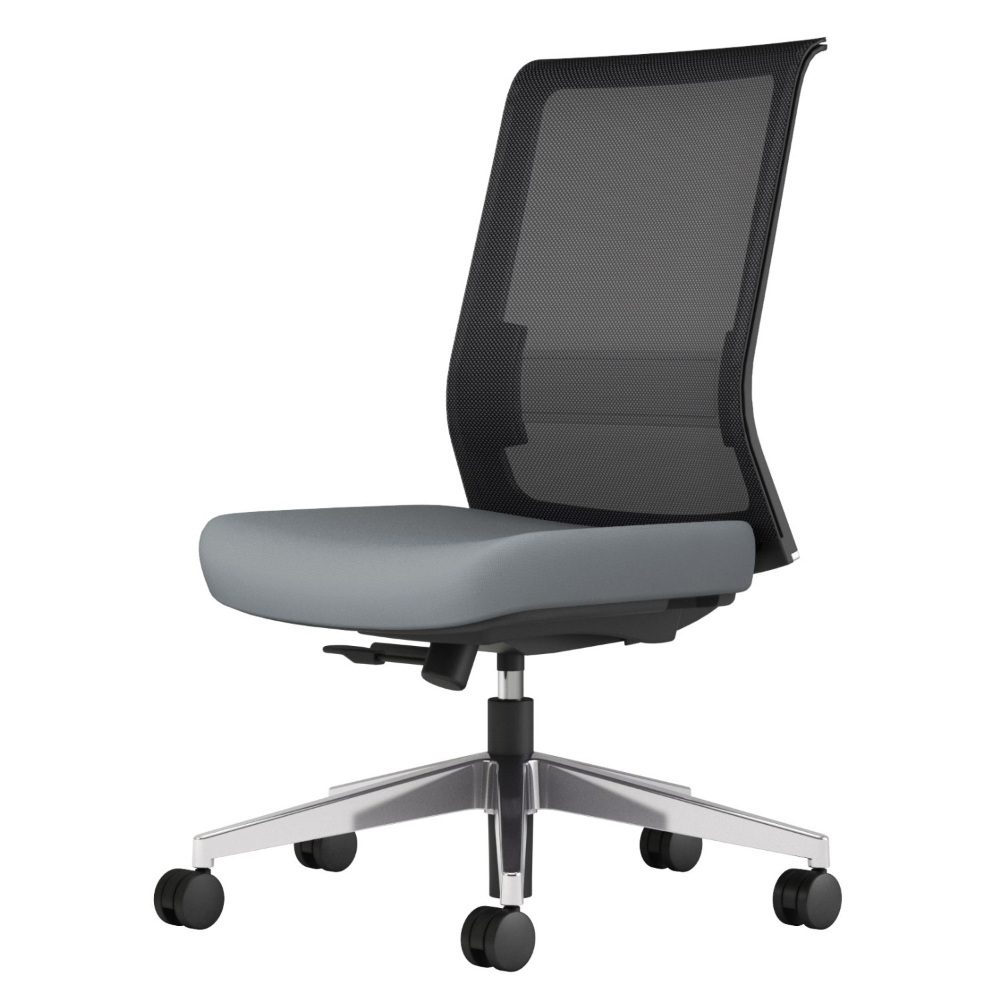 ブラックフレーム／張地グレー