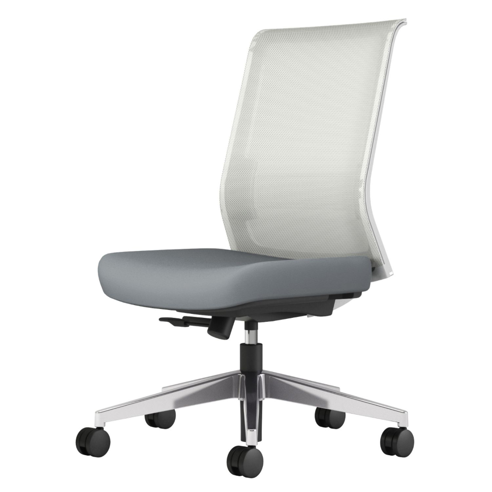 ホワイトフレーム／張地グレー