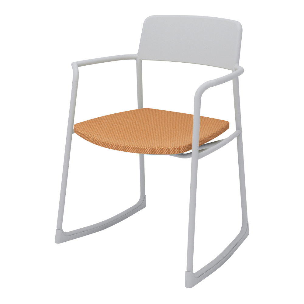 本体ライトグレー／座シナモンブラウン