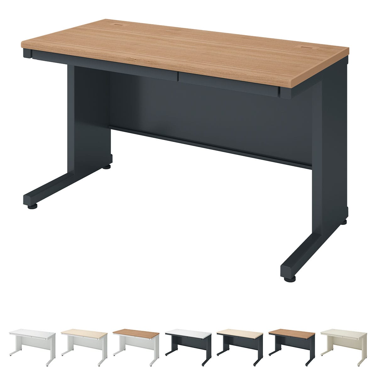 INVENT インベント／平机／W1200×D600／天板ラスティックミディアム／本体ブラック