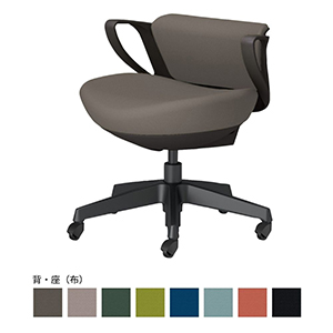 picora livina ピコラリビナ／スタンダードタイプ／ミニバック／布／ブラック脚／本体 ブラック／ダークグレージュ／フローリング用キャスター