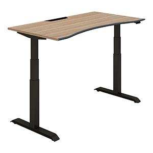 SEQUENCE シークエンス／ウイングテーブル／ソフトエッジ／ハイグレードカラー／W1350／ベーシックレバー／天板ウォームミディアム／脚ブラック