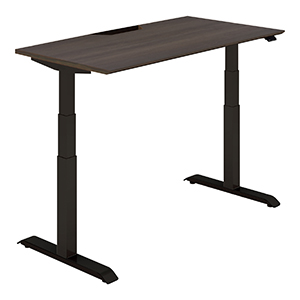 SEQUENCE シークエンス／スタンダードテーブル／舟底エッジ／ハイグレードカラー／W1350／ベーシックレバー／天板スモークドグレー／脚ブラック