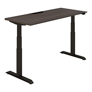 SEQUENCE シークエンス／スタンダードテーブル／舟底エッジ／ハイグレードカラー／W1550／ベーシックレバー／天板スモークドグレー／脚ブラック