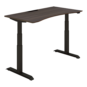 SEQUENCE シークエンス／ウイングテーブル／舟底エッジ／ハイグレードカラー／W1350／ベーシックレバー／天板スモークドグレー／脚ブラック