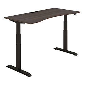 SEQUENCE シークエンス／ウイングテーブル／舟底エッジ／ハイグレードカラー／W1550／ベーシックレバー／天板スモークドグレー／脚ブラック