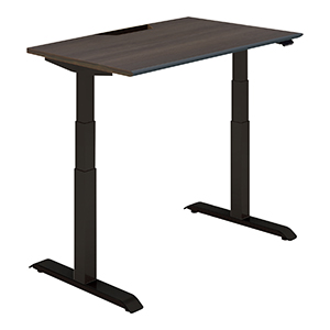 SEQUENCE シークエンス／スタンダードテーブル／ソフトエッジ／ハイグレードカラー／W1150／ベーシックレバー／天板スモークドグレー／脚ブラック