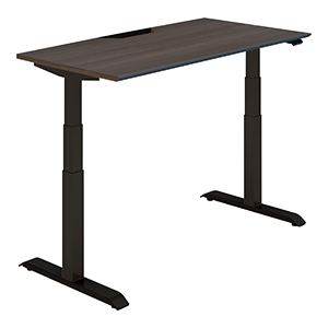 SEQUENCE シークエンス／スタンダードテーブル／ソフトエッジ／ハイグレードカラー／W1350／ベーシックレバー／天板スモークドグレー／脚ブラック