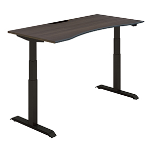 SEQUENCE シークエンス／ウイングテーブル／ソフトエッジ／ハイグレードカラー／W1550／ベーシックレバー／天板スモークドグレー／脚ブラック