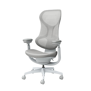 ingCloud　イングクラウド／ヘッドレストなし／ライトグレー／ベーシック／フローリング用キャスター／［ラクラク納品］