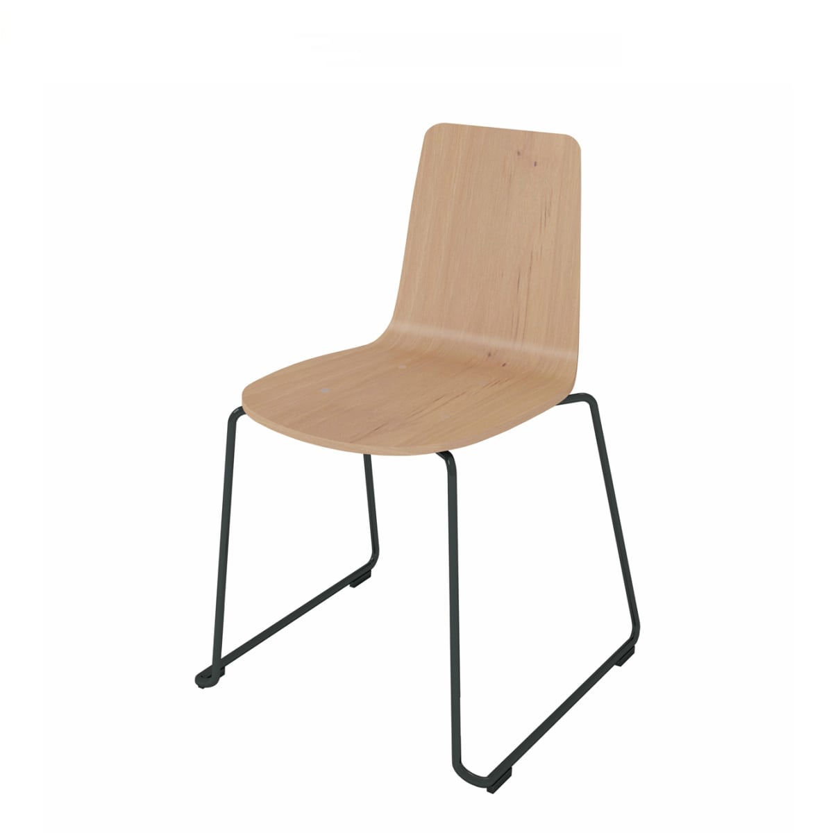 Mycket ミケット／サークル脚／ブラック塗装脚／合板シート／座パッドなし／背座ティンバーミディアム