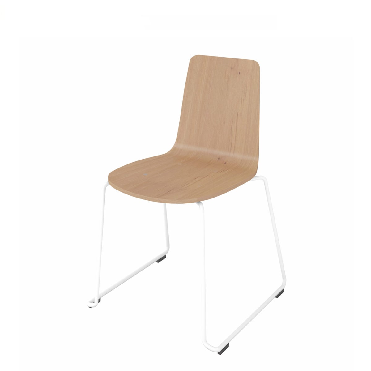 Mycket ミケット／サークル脚／ホワイト塗装脚／合板シート／座パッドなし／背座ティンバーミディアム