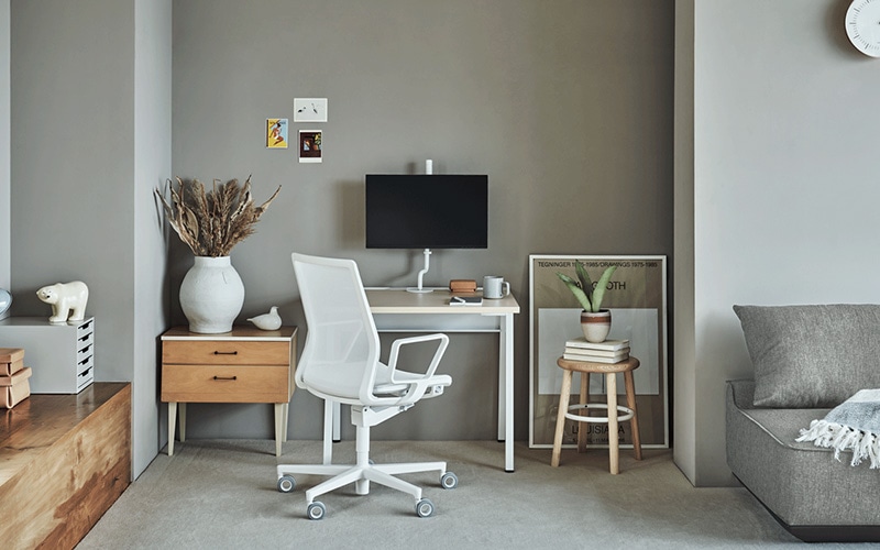 【肘掛けの種類】固定式（サークル肘）