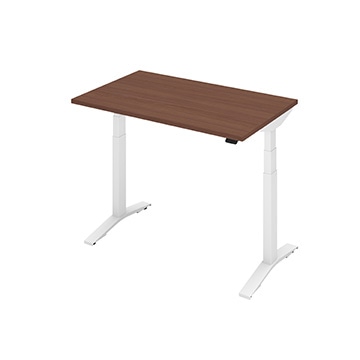 本体：ホワイト天板：ブラウンウォールナット