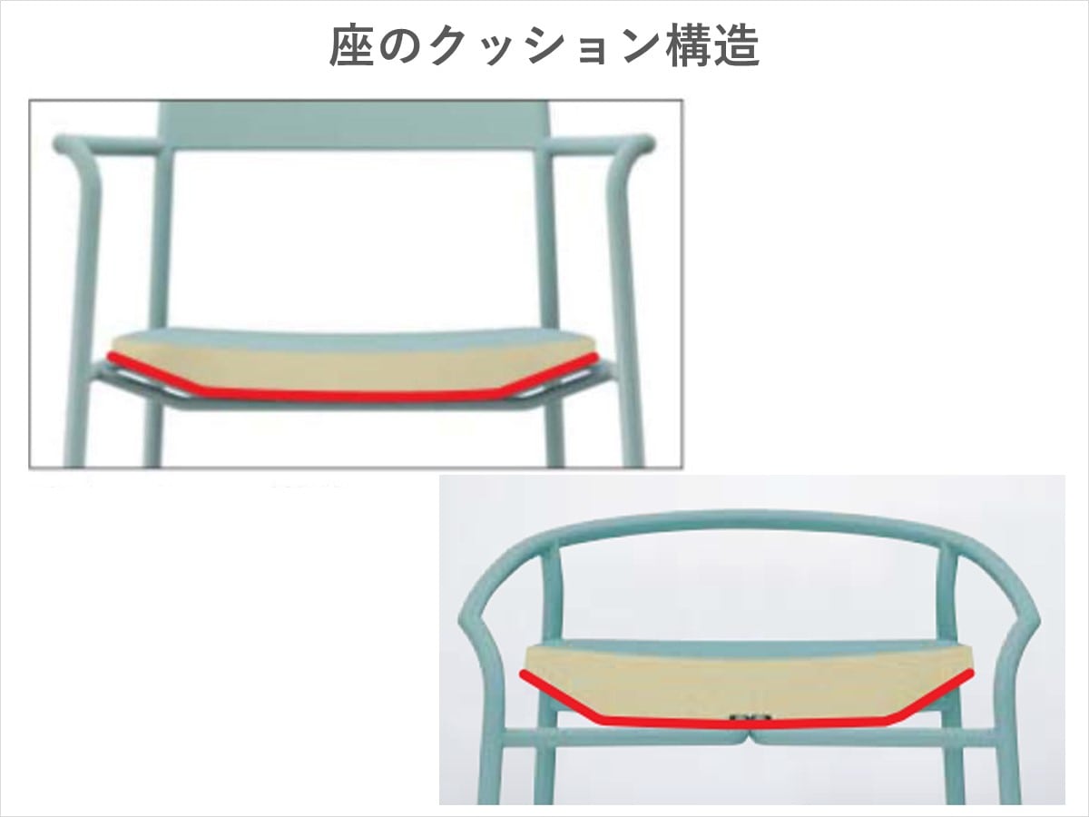 快適な座り心地のクッション
