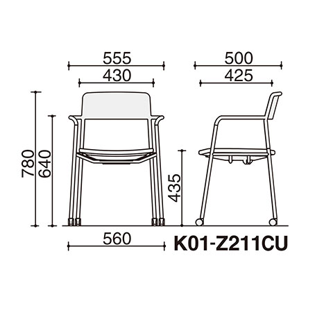 肘付きチェアー
