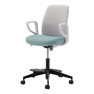 ライトグレー×ホワイトターコイズ（ブラック脚）