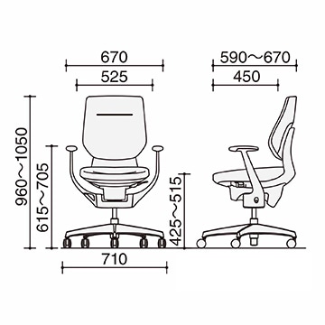 バーチカル/T型肘・アルミ肘