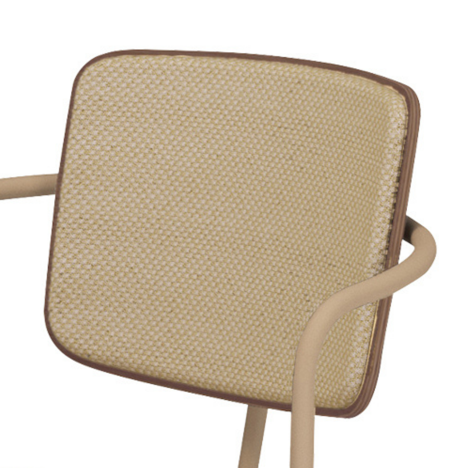 背クッション背面ブラウン